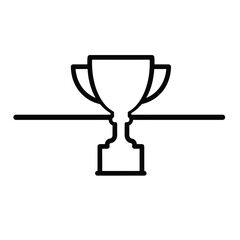 Trophy award symbol winner prize