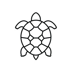 Simple turtle outline animal reptile