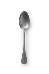 アンティークスプーン 白背景　Antique Spoon on White Background