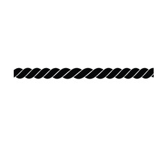 Black twisted rope border line