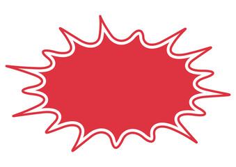 赤い血痕風のパンクフレーム