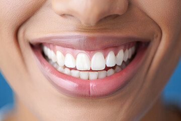 Fototapeta premium Radiant Smile Close-up of Perfect Teeth for Dental Health