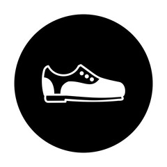 black and white illustration of shoes icon