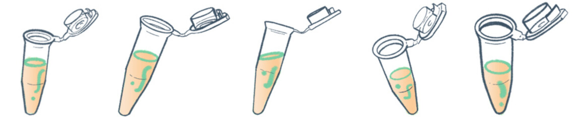 Microcentrifuge Tube PNG Illustration for Science and Laboratory Design