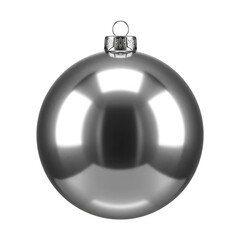 Fototapeta premium A Festive Holiday Decoration for a Christmas Tree, Cut Out, Clipping Path, Isolated on a Transparent PNG Background.