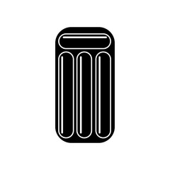 Inflatable mattress vector icon set. mattress illustration sign, collection. Pool symbol or logo.