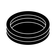 Inflatable mattress vector icon set. mattress illustration sign, collection. Pool symbol or logo.