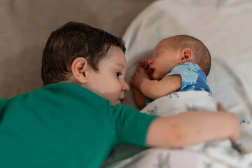 toddler and baby infant sister