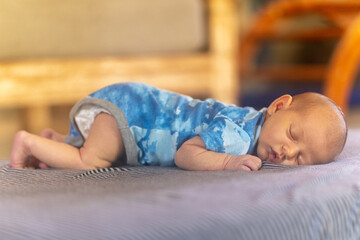 Anjali has tummy time
