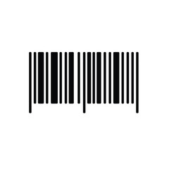 Black barcode symbol white lines