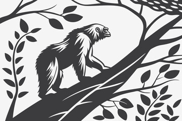 Bold stencil font typography with the phrase no excuses in a striking black silhouette design suitable for impactful messaging and graphic applications