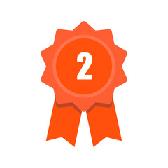 Red Ribbon vectors, sag, reward, illustration, prize, badge, 3rd place