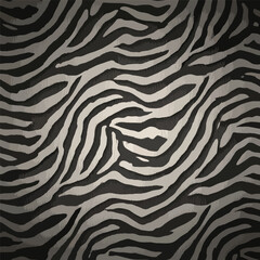 Seamless Pattern, Zebra pattern background in black and white with an artistic texture design Stock royalty free  image.