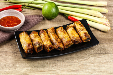 Vietnamese fried stuffed spring roll