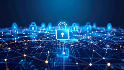 Abstract network security illustration