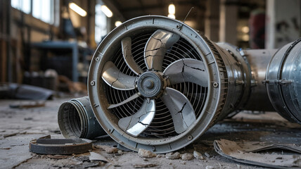 Fototapeta premium The fan duct design was faulty