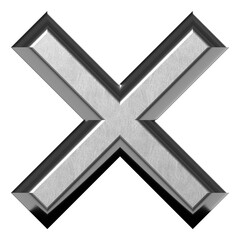 Obraz premium Detailed high-resolution PNG render of abstract metal forms. Clean, modern, and perfect for use in tech visuals, branding, and backgrounds.