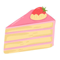 cake with strawberry