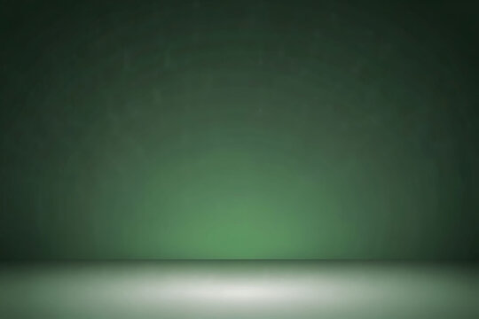 Green light background with spotlight and abstract gradient design - Powered by Adobe