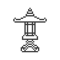 garden lamp retro pixel art