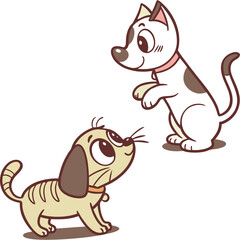 cat and dog
