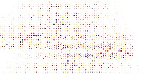 Light Multicolor, Rainbow vector modern geometrical circle abstract background. Dotted texture template. Geometric pattern in halftone style with gradient.eps10