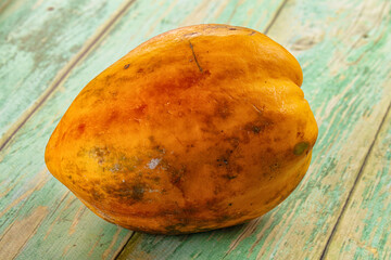 Ripe sweet fresh whole papaya