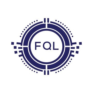 FQL Modern Abstract Circular Technology Logo Design with FQL Letter Logo.
