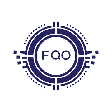 FQO Modern Abstract Circular Technology Logo Design with FQO Letter Logo.
