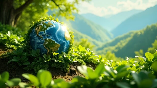 Multi ecological Earth Illustration