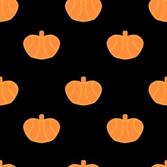 halloween pumpkin seamless pattern background. Pumpkins Harvest pattern abstract background. Autumn fall design.