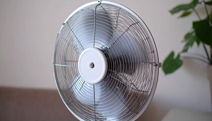 Close-up of a white fan (1)