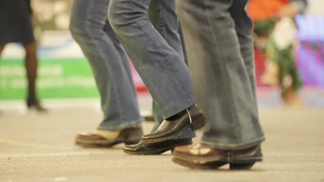 Legs Dance Wild West Line Dance slow motion 4K