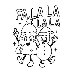 Fototapeta premium Fa La La La La