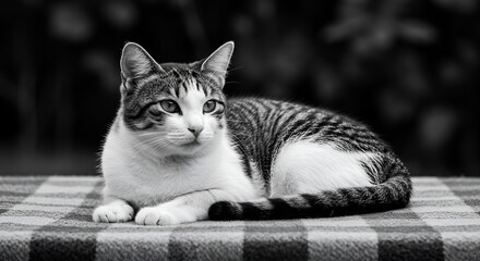 cat lying on the floor