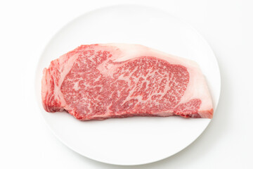 ステーキ肉　白バック