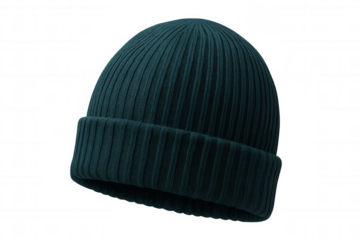 Winter ribbed knit hat providing warmth and style, protecting against chilly temperatures with soft, comfortable texture