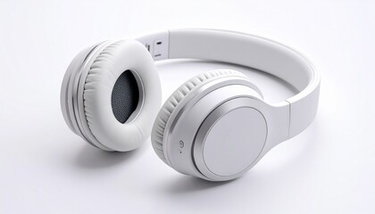 headphones on white background
