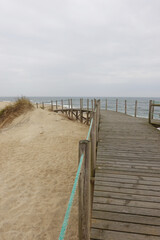 Dunas Park in the south from Porto, Atlantic ocean coast, Portugal       