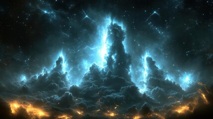 Cosmic Nebula: Celestial Cloudscape
