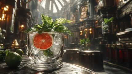 Refreshing Citrus Mint Cocktail