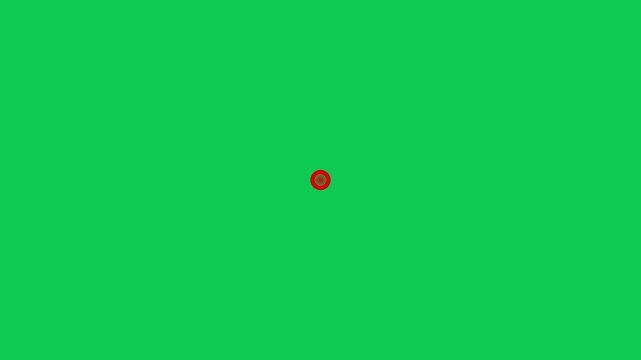 cross or close or canel animation on green screen