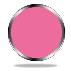 pink glossy button