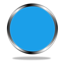 blue glossy button