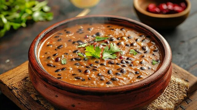 dal makhani (kali dal), indian recipe zoom out video