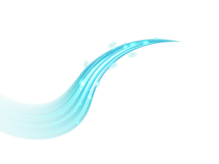 blue light ray , high speed curve light effect, glowing, shimmering	