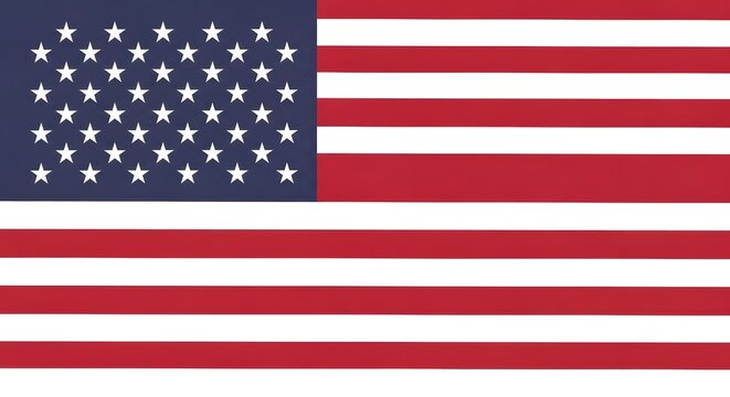 The american flag, a symbol of freedom and democracy, features thirteen horizontal stripes of red and white and a blue rectangle in the canton bearing fifty white stars