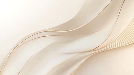 Obraz premium Elegant flowing lines in soft beige and gold