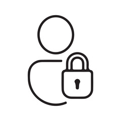 lock icon vector illustration