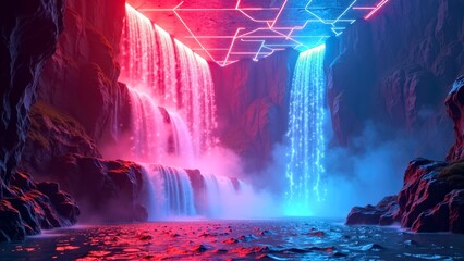 Fenguang Waterfall Art Scene